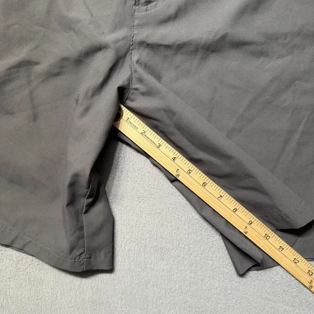 Champion Mens Size 36W Cargo Shorts Gray Polyester 10” Inseam Utility Pockets